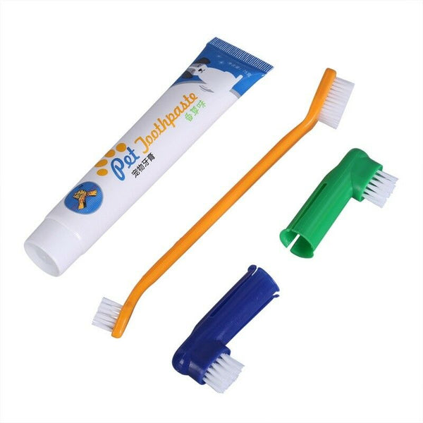 Pet Oral Dental Care Toothbrush Toothpaste for Dog and Cat Fresh Breath Finger Brush