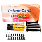 Prime-Dent Flowable Composite A2, 4 Syringe Kit, (Visible Light Cure)