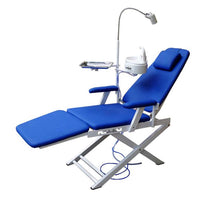 Dental Portable Folding Mobile Chair, Simple Style with LED Lamp Light