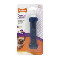 Blue Flexible Dog Dental Chew Bones Toys Dogs Oral Health Treat, 1 count