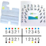 TOL 3B Dental Ceramic Brackets 0.022, MBT Hooks on 3,4,5, Package of 20