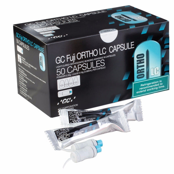 Dental GC Fuji Ortho LC Capsule-50 Capsules Orthodontic Light-Cure Resin Reinf