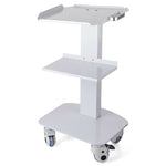 Mobile Medical Trolley 3-level Cart Steel Lab Dental Trolley