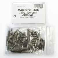 FG #4 Round Shaped Carbide Burs for Dental Lab 100 count