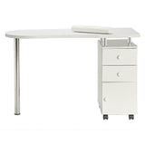 Desk Spa Salon Equipment Manicure Nail Table Station with 2 Drawers