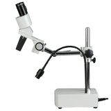 AmScope 10x-20x Widefield Binocular Inspection Microscope with Boom Arm Stand