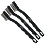Miltex Instrument Cleaning Brushes with Stainless Steel Bristles, package of 3