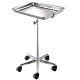 Mobile Stainless Steel Tray Stand Trolley Dental Equipment