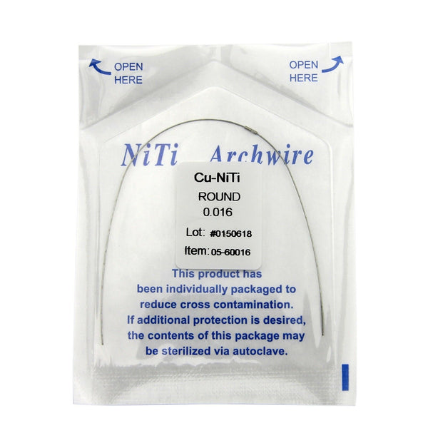 Dental Orthodontic Ni-Ti Archwire with Stops, 20pcs