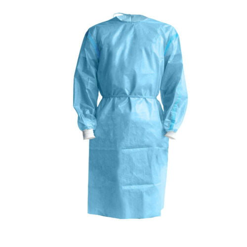 Medical Disposable Isolation Gowns Level 2 PP+PE-Disposable, Blue, 10pcs