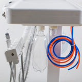 Dental Portable Delivery Cart Unit-System 4Hole Syringe + 4H LED High Handpiece