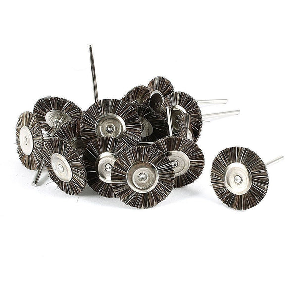 Brown 15pcs Nylon Cup Brush Dia Polishing Wheels for Dremel Rotary Tool