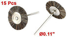 Brown 15pcs Nylon Cup Brush Dia Polishing Wheels for Dremel Rotary Tool