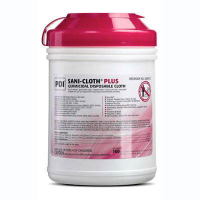 Sani-Cloth Plus Germicidal Large Wipes 160/Canister, Large